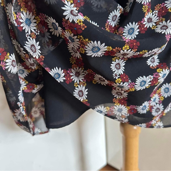 Sandro Paris Retox Silk Blend Daisy Print Dress sz 2 Medium - Picture 10 of 14